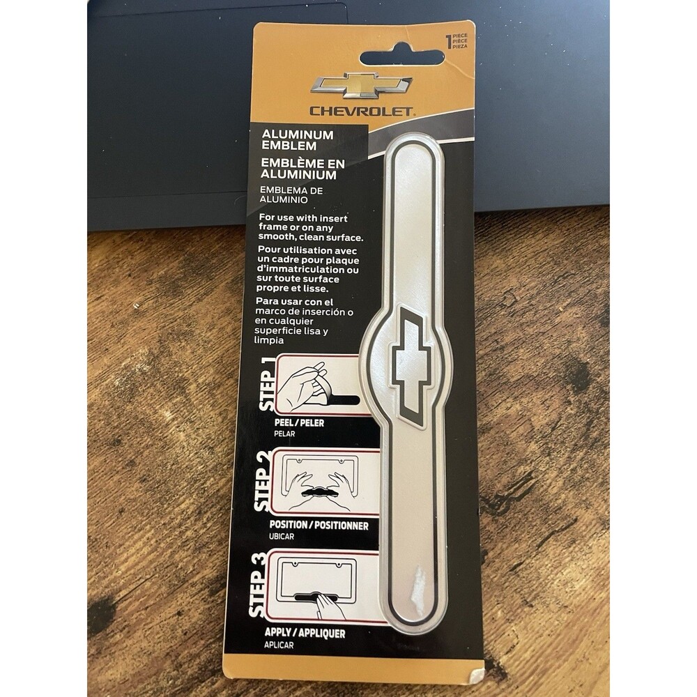 Chevrolet Aluminum Emblem Adhesive 6-3/4” X 1-1/4”